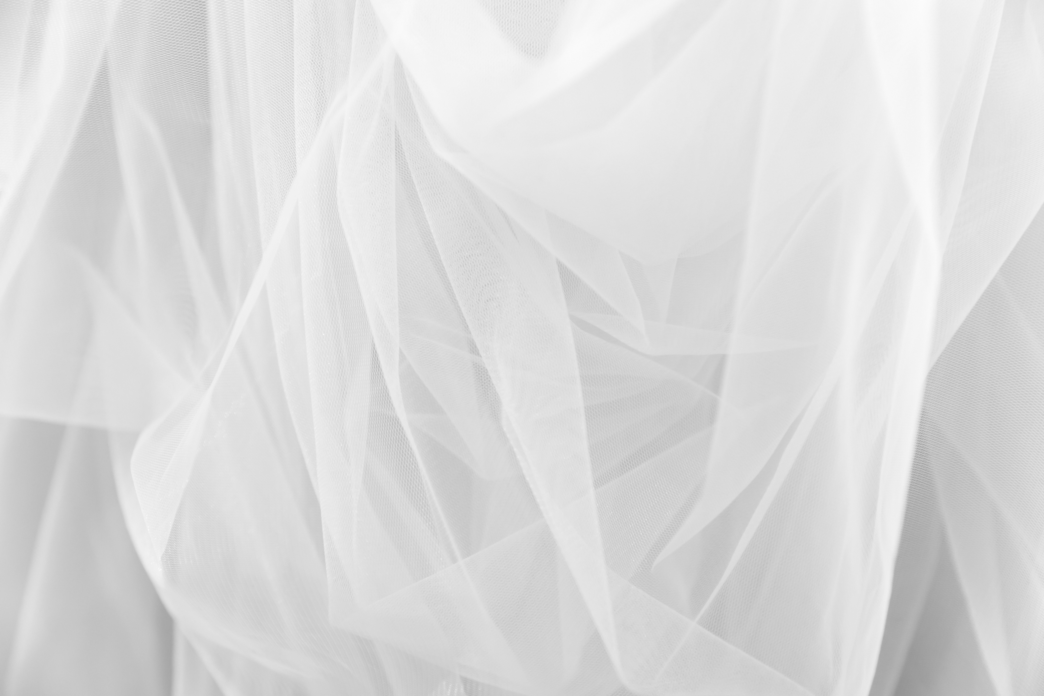 White tulle chiffon bridal veil texture background wedding concept