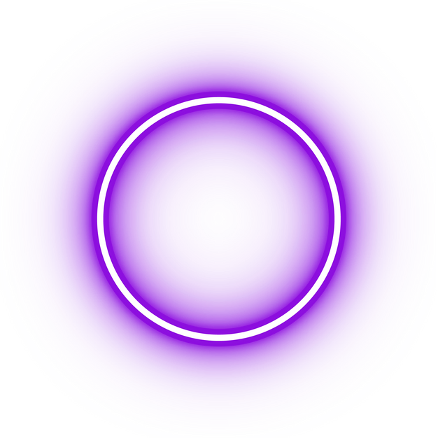 Neon purple circle icon